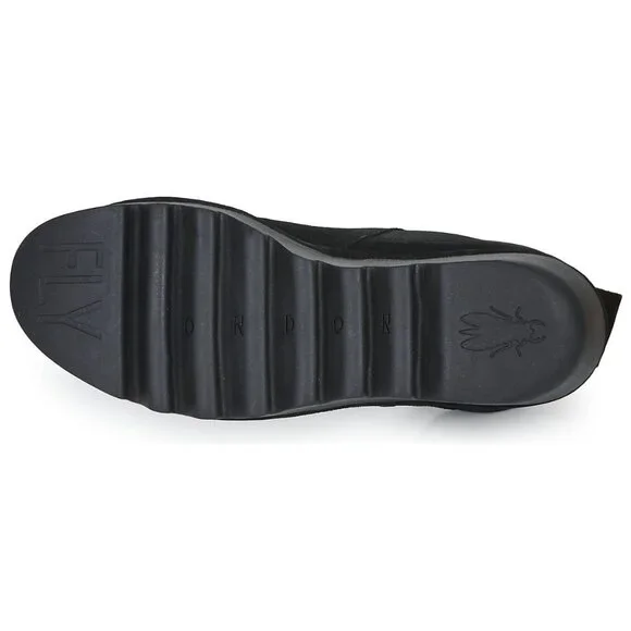 Fly London BAGU233FLY Suede Leather Women's Slip On Black Boots Size 8-8.5 - Picture 7 of 14